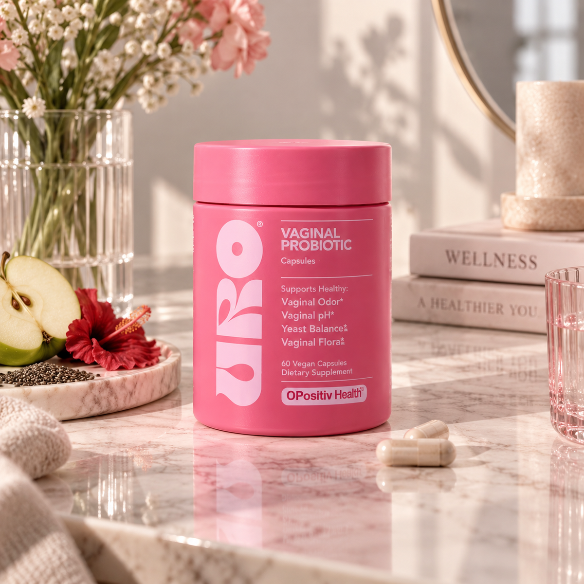 Uro Probioticos Vaginales 60 Caps: Equilibra tu flora vaginal y mejora tu bienestar íntimo.